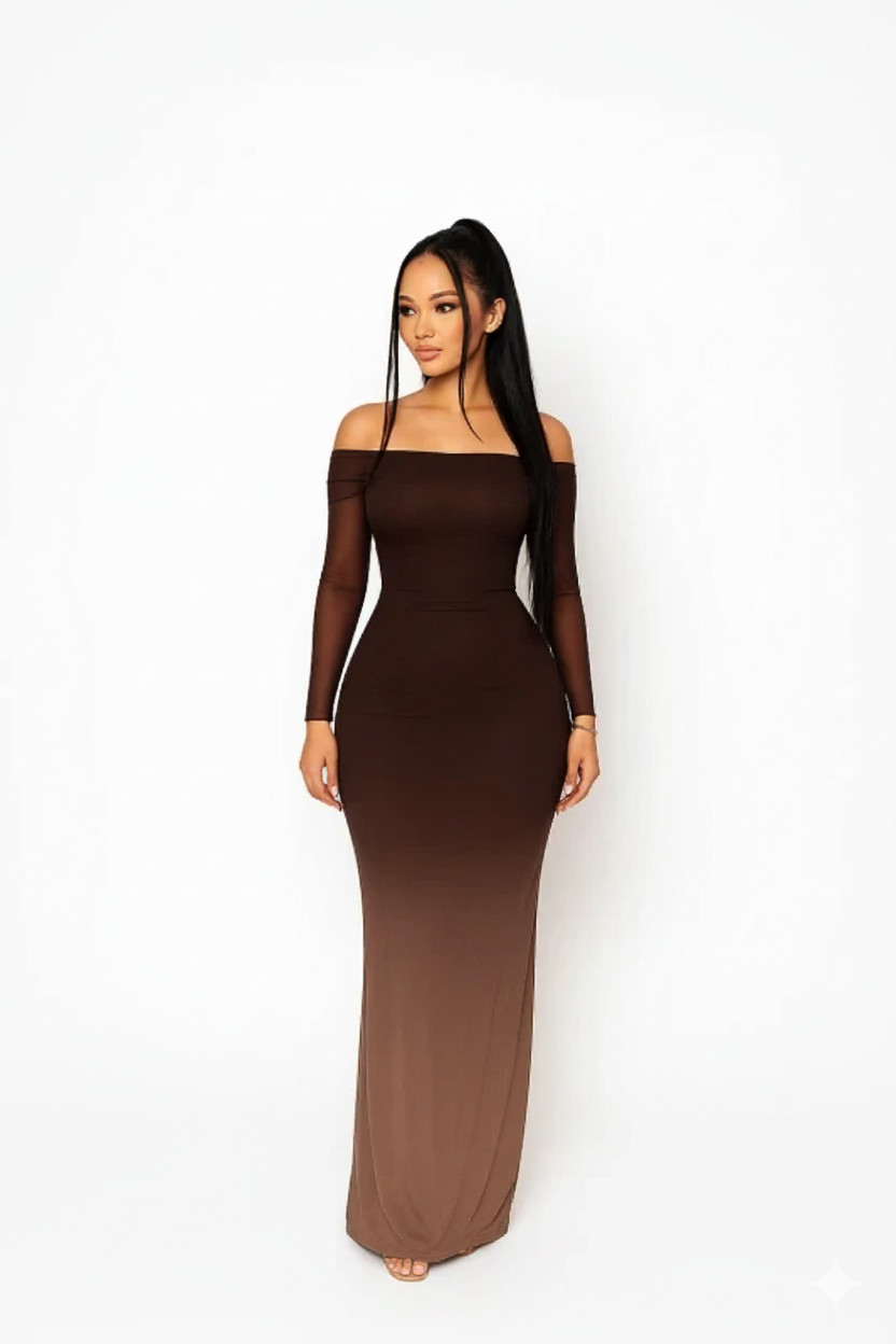 Luxury mesh gown