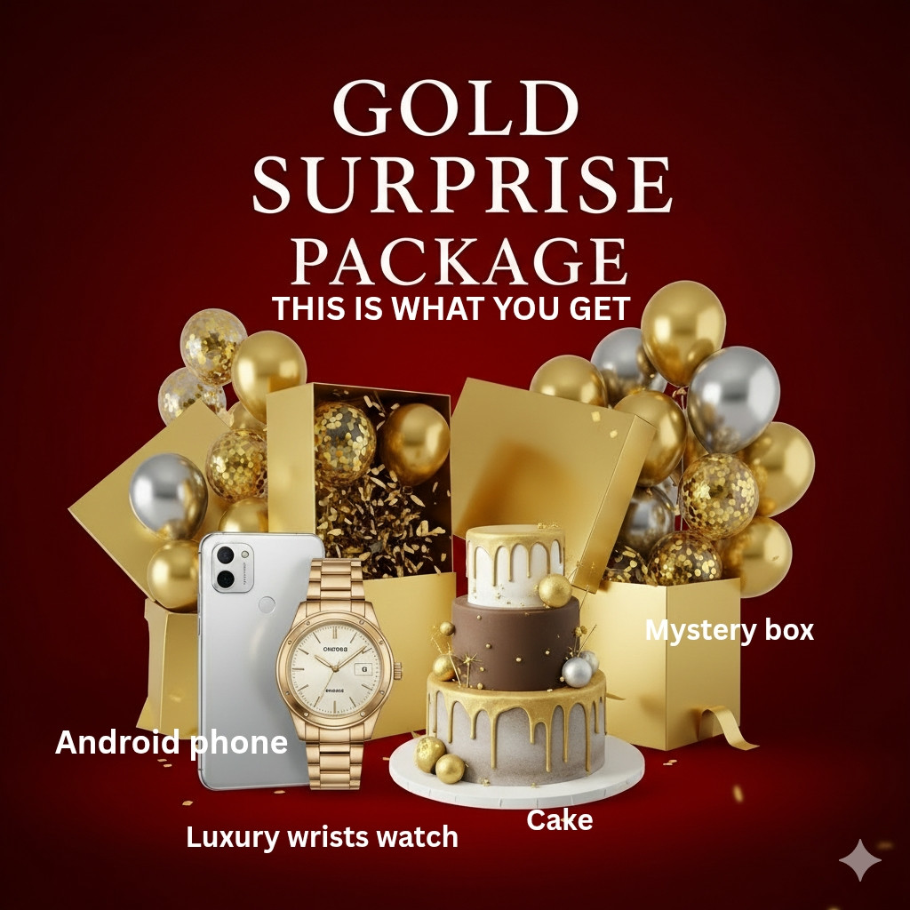 GOLD SURPRISE GIFTS PACKAGES